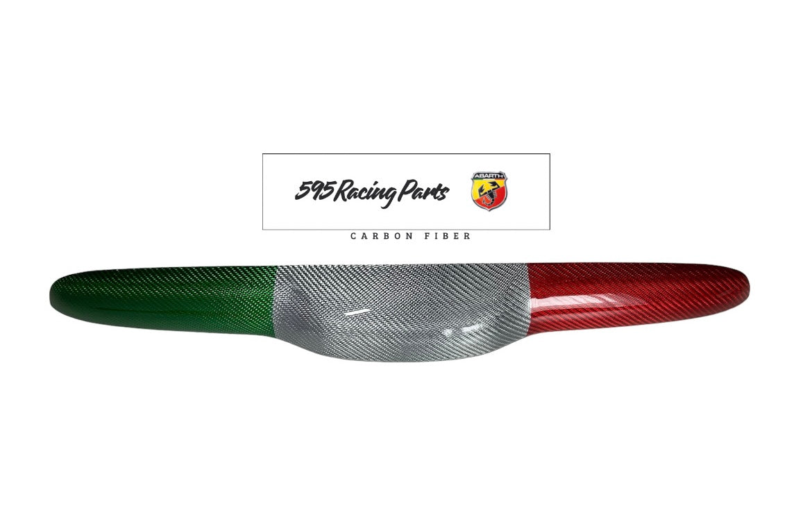 Rear Trunk Handle Cover in REAL CARBON Fiat 500 Abarth 595 - 695 - Fiat 500 - in different finishes 