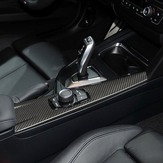 Multimedia panel cover in REAL CARBON for BMW (see compatibility in description)