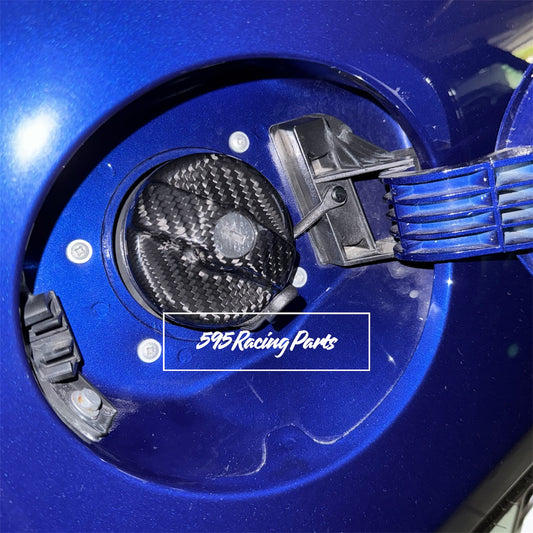 Cover tappo benzina in VERO CARBONIO Fiat 500 Abarth - 595 - 695