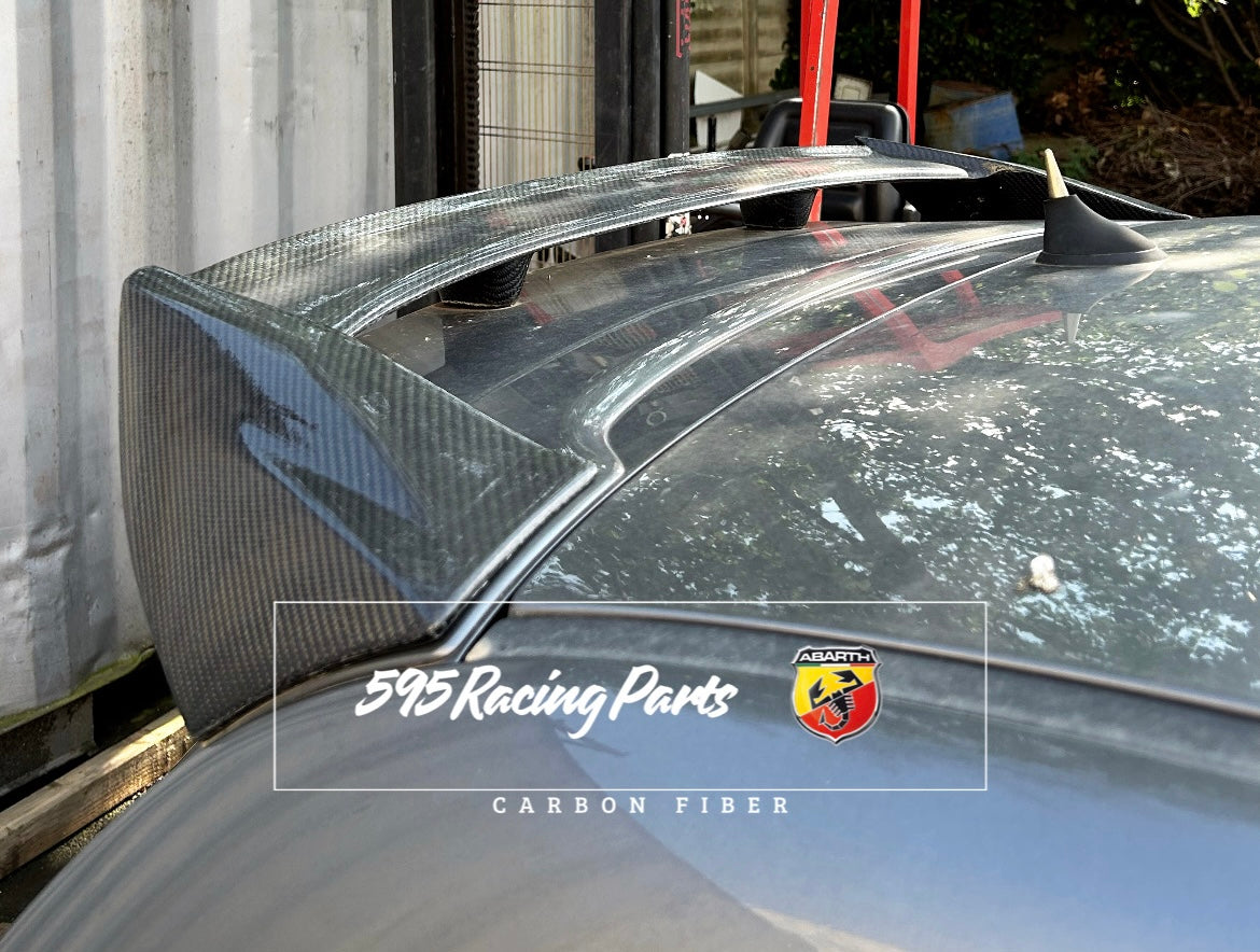 Spoiler in VERO CARBONIO per Fiat 500 Abarth 595 - 695