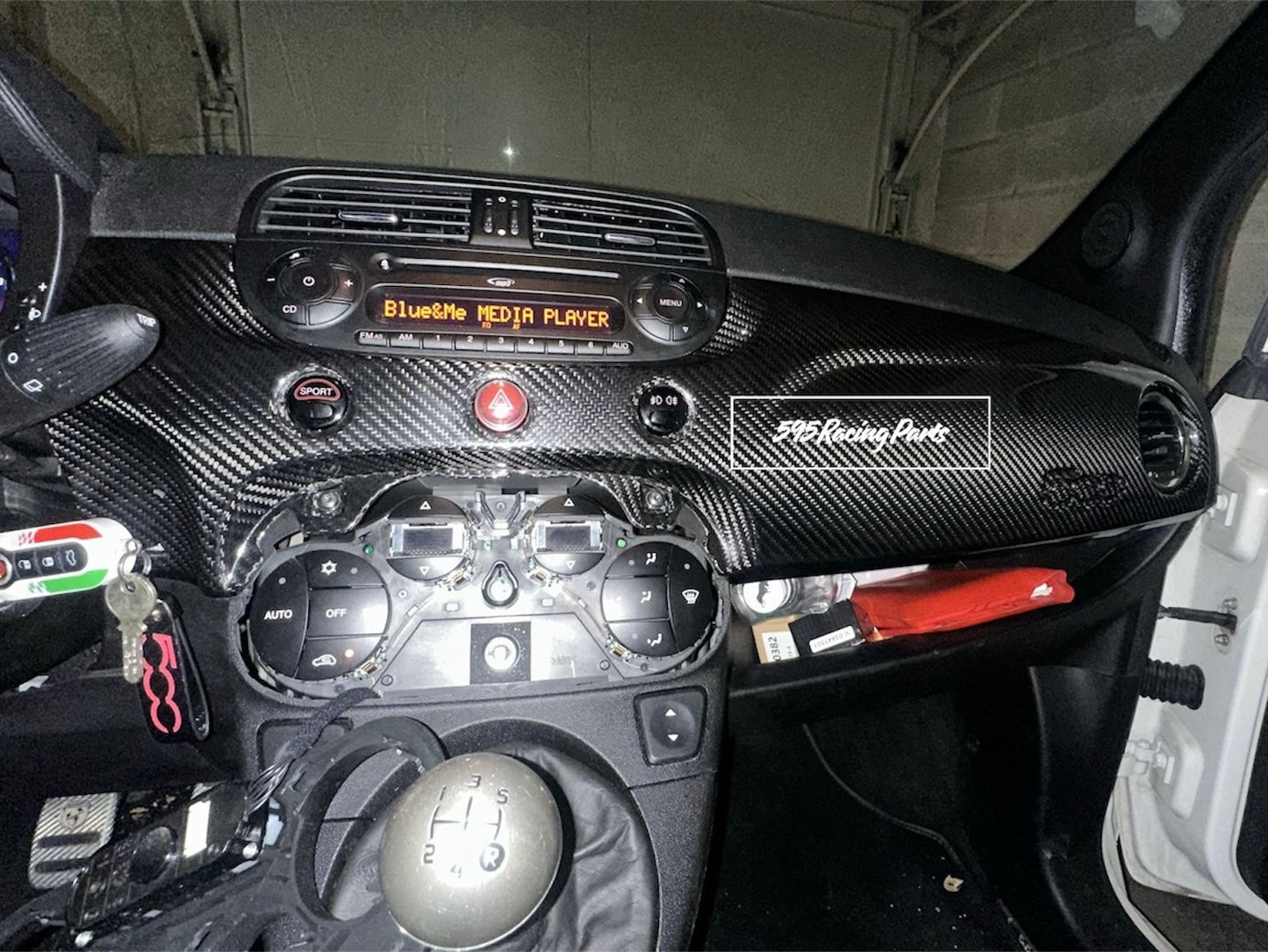 REAL CARBON dashboard for Abarth 500 - 695 - Pre Restyling