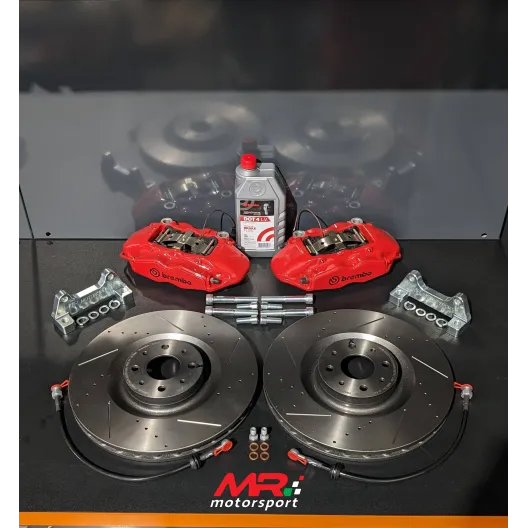 Impianto frenante DISCHI 330mm LISCIO-FORATO-BAFFATO 500 Abarth MAGGIORATO NUOVO