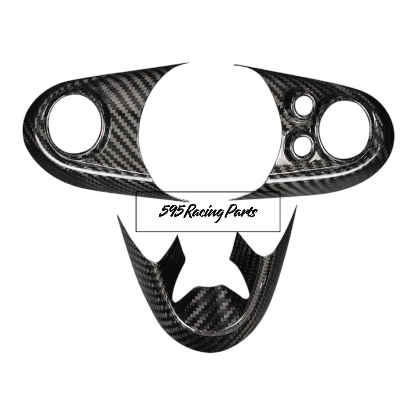 Cover pulsanti volante + parte inferiore in VERO CARBONIO Mini Cooper F54/F55/F56/F57/F60