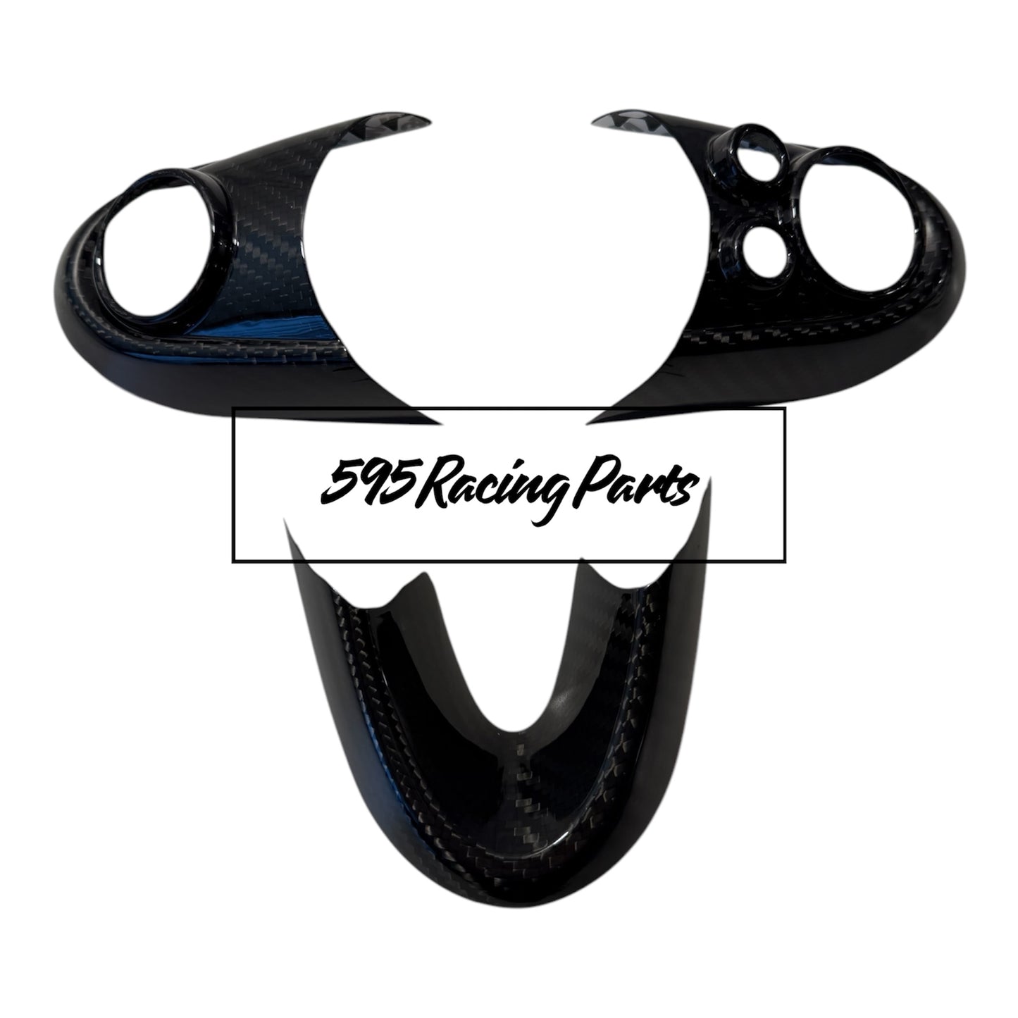 Cover pulsanti volante + parte inferiore in VERO CARBONIO Mini Cooper F54/F55/F56/F57/F60