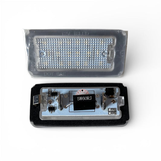 Plug &amp; Play White LED License Plate Light Kit for Abarth 500 - 595 - 695 - Fiat 500