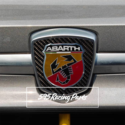 Cover contorno logo Abarth in CARBONIO VERO per Fiat 500 Abarth 595 - 695