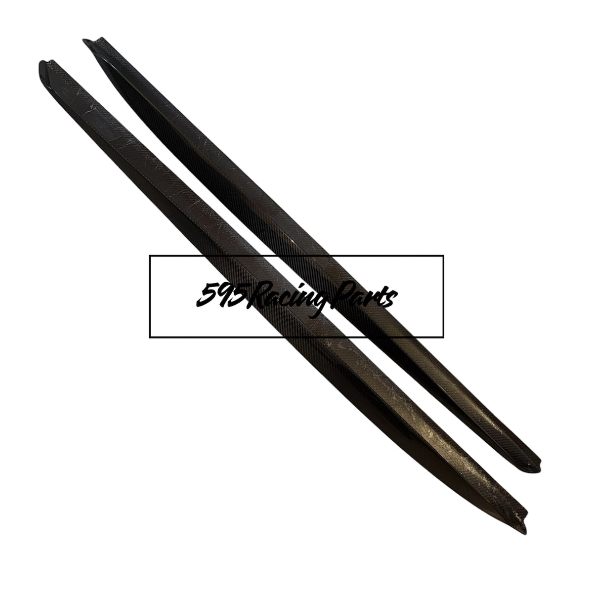 Coppia minigonne aggiuntive in CARBONIO VERO Fiat 500 Abarth - 595 - 695