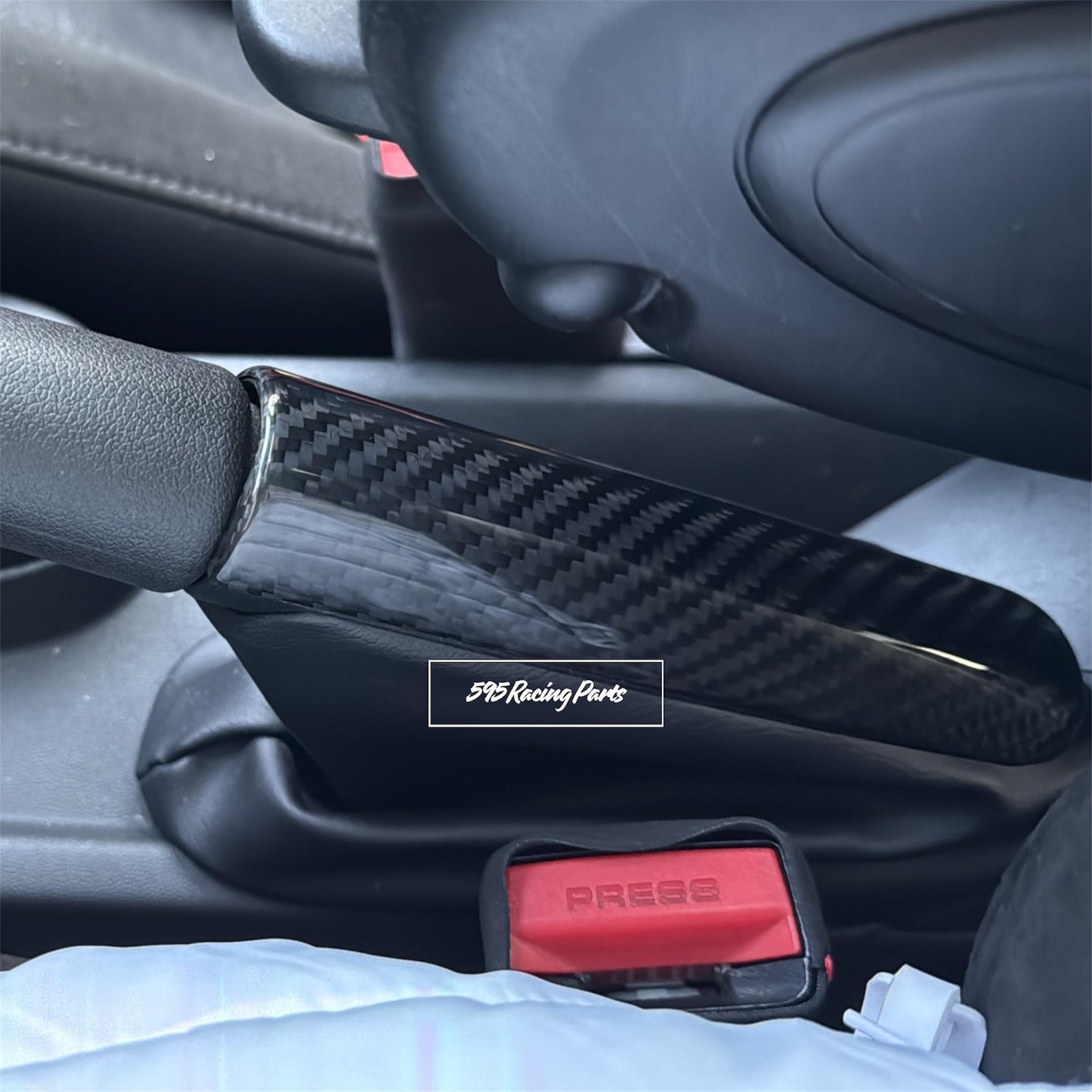 Cover freno a mano in VERO CARBONIO Mini Cooper F55/F56/F57