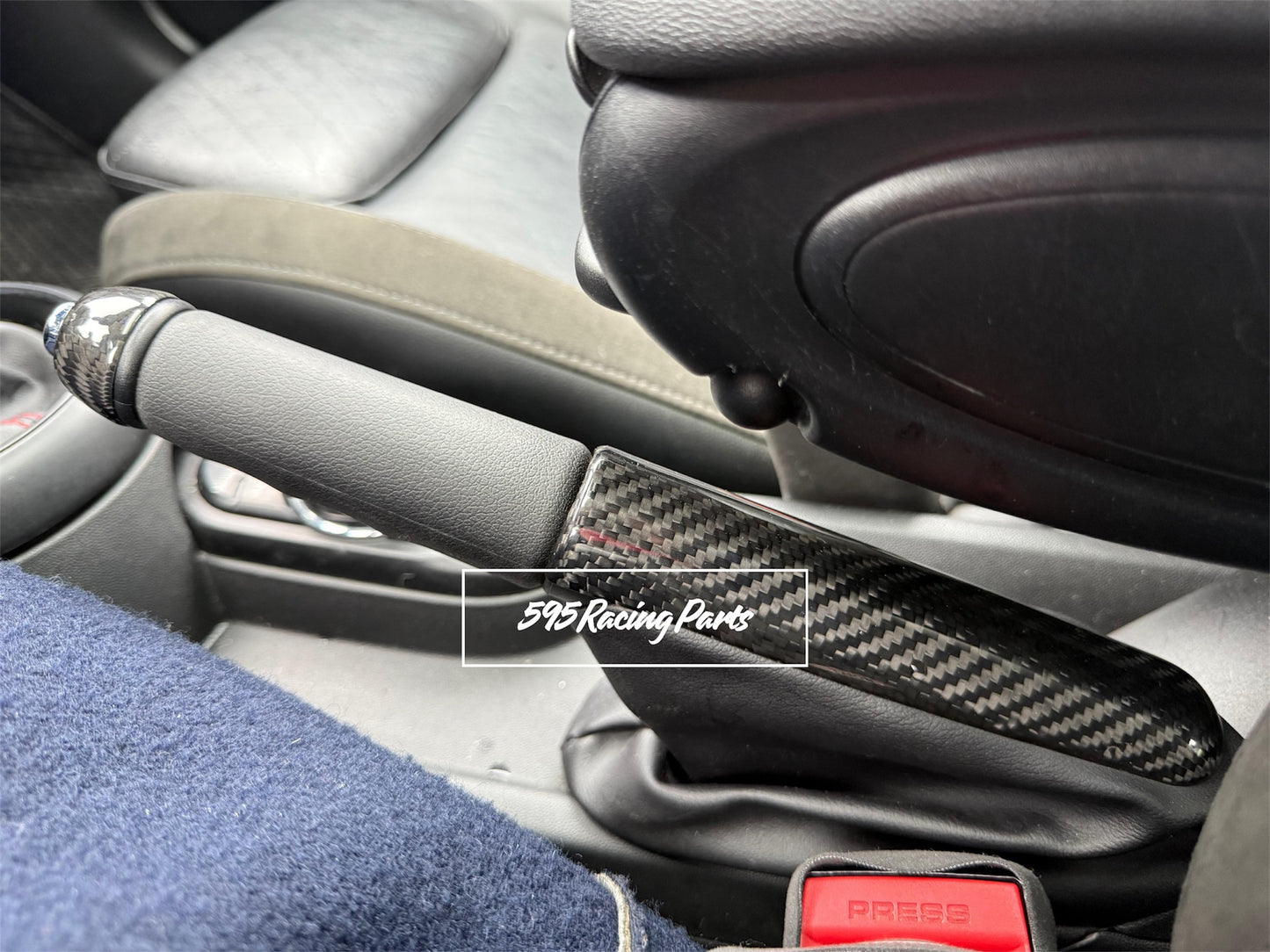 Cover freno a mano in VERO CARBONIO Mini Cooper F55/F56/F57