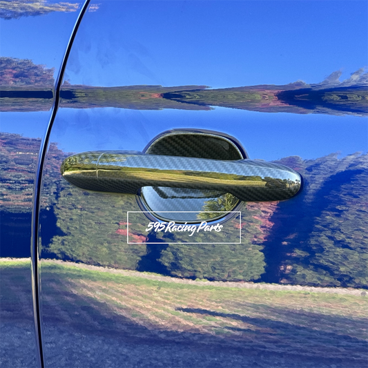 Pair of interior covers for exterior door handles for Fiat 500 Abarth - 595 - 695 - Fiat 500