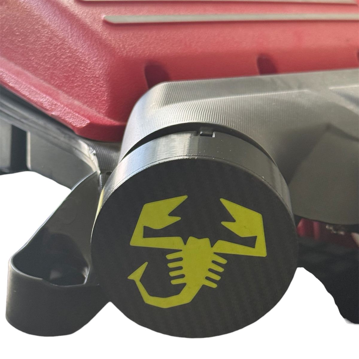 Tappo scatola filtro in effetto carbonio Fiat 500 Abarth - 595 - 695 - in diverse finiture