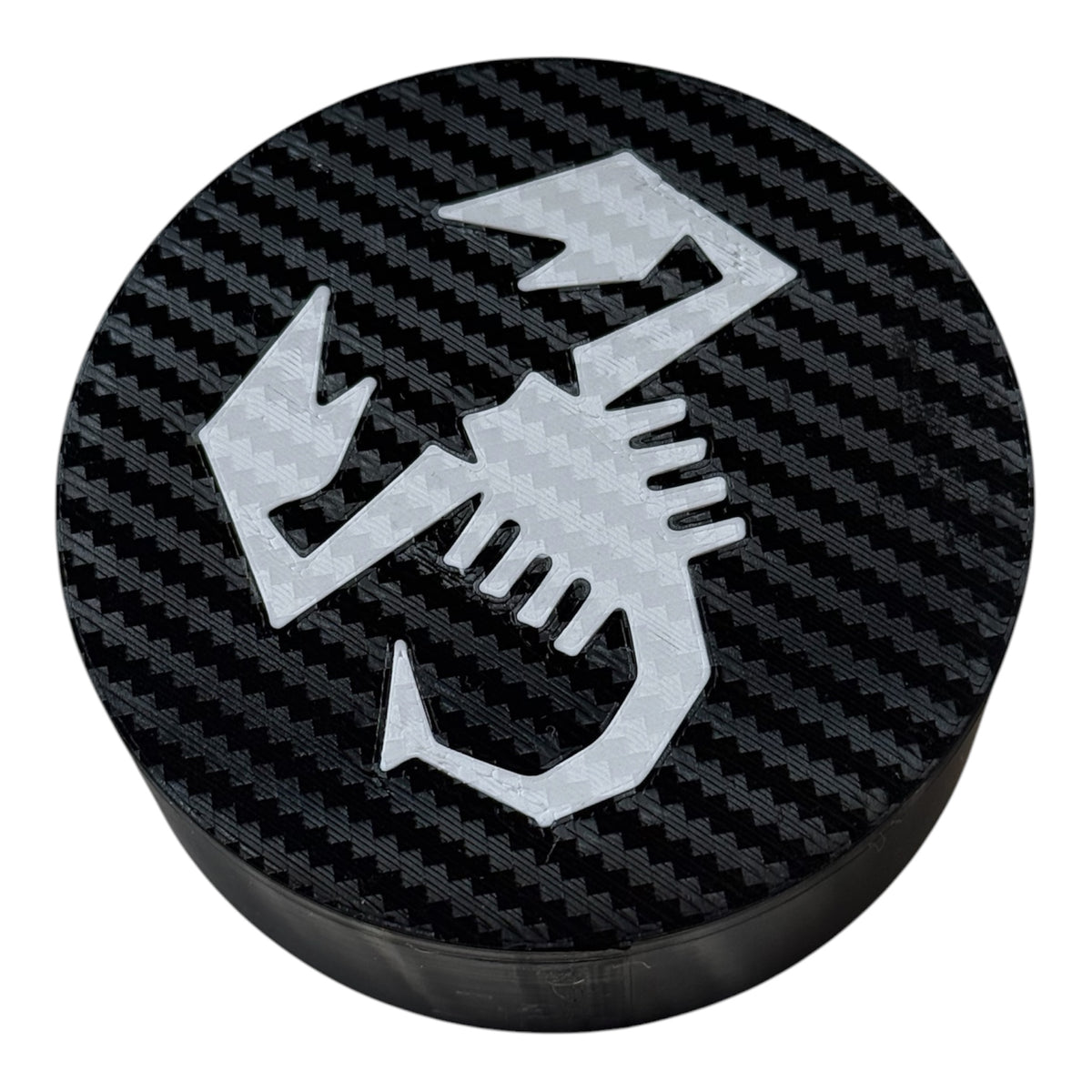 Tappo scatola filtro in effetto carbonio Fiat 500 Abarth - 595 - 695 - in diverse finiture